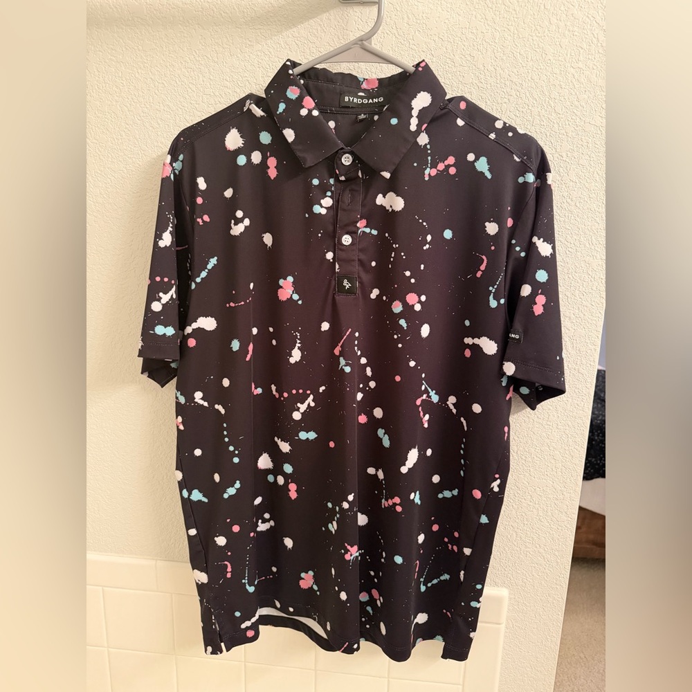 ByrdGang Men’s “Night Drip” Polo